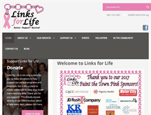 Tablet Screenshot of linksforlife.org